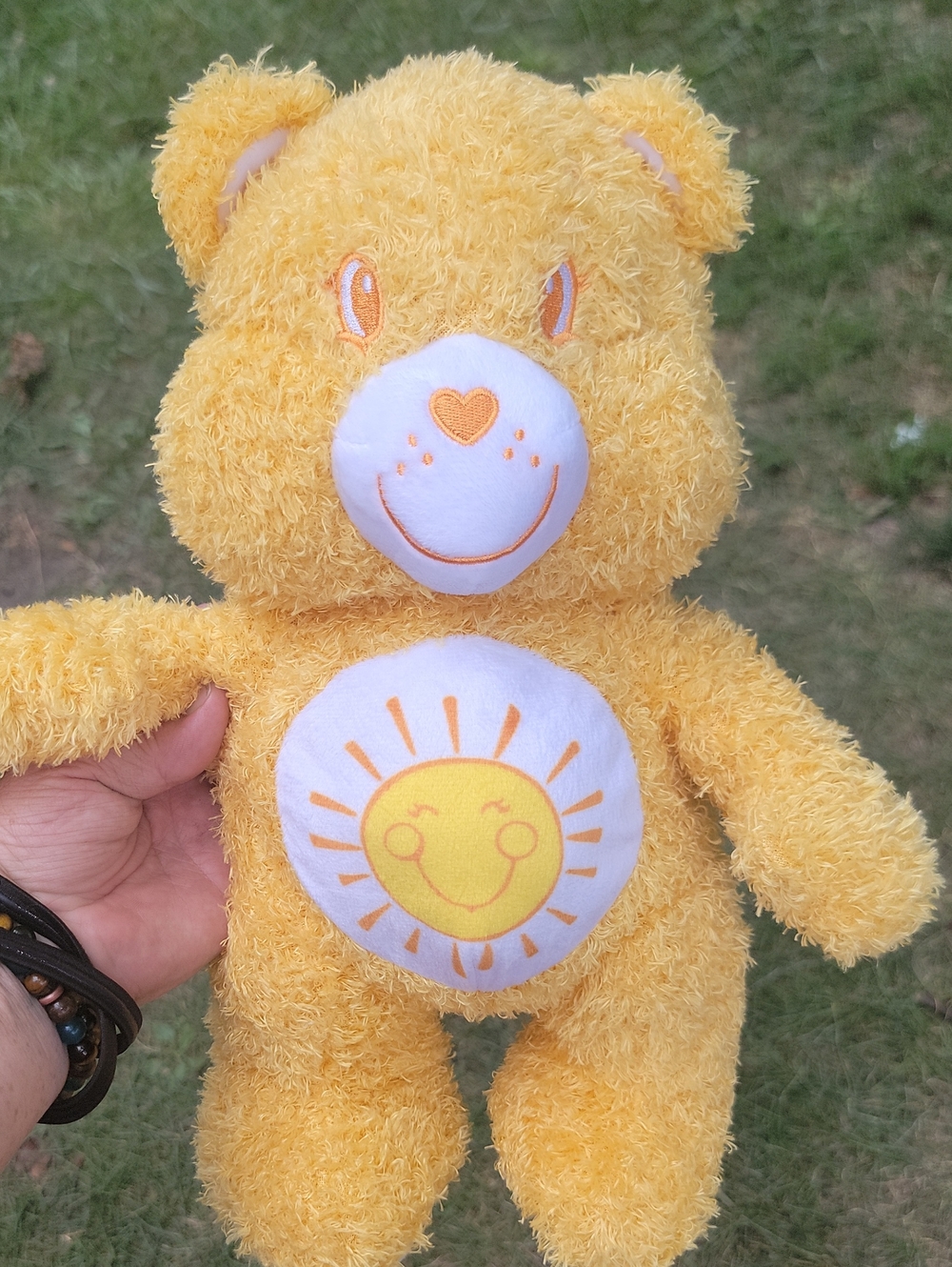 Yellow Plush Sun Care Bear Backpack